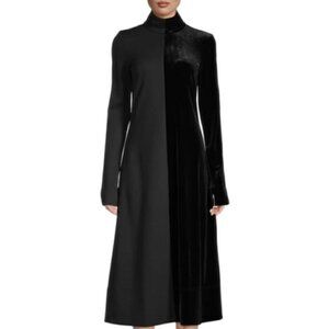 New Marrisa Wilson NY Bessie Colorblock Black Midi Dress NWT Size 8